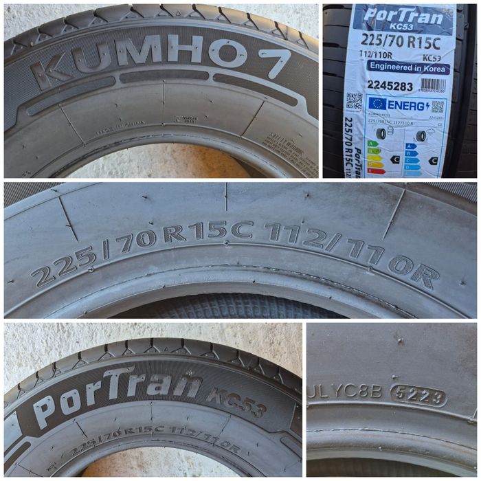 O bucată 225/70 R15C 112/110R Kumho PorTran KC53 vară