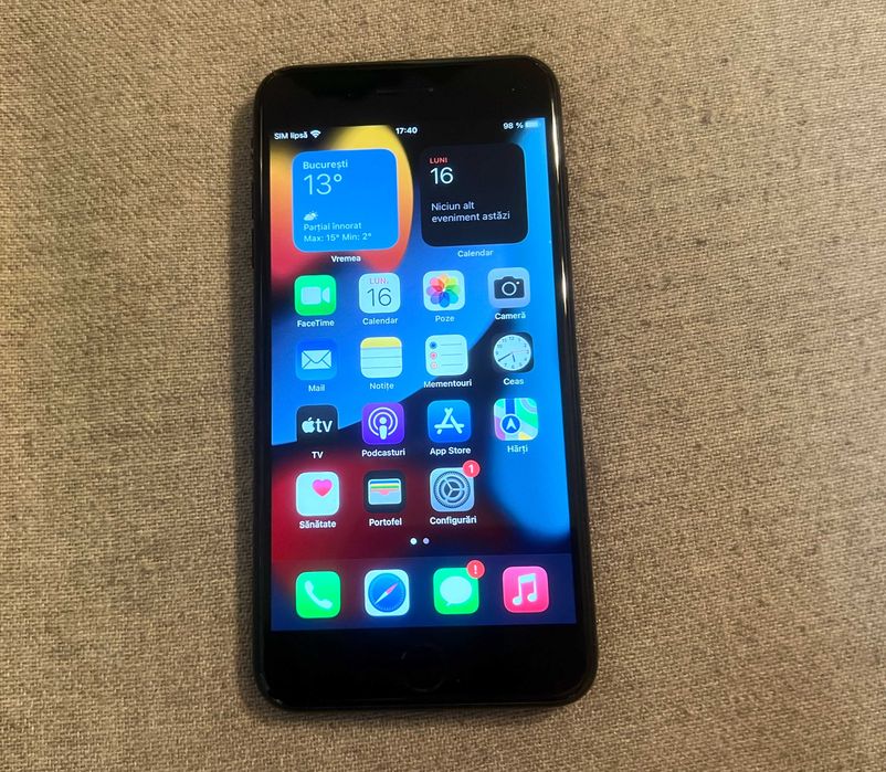 iPhone 7 Plus 128GB Black liber retea baterie 91% stare excelenta