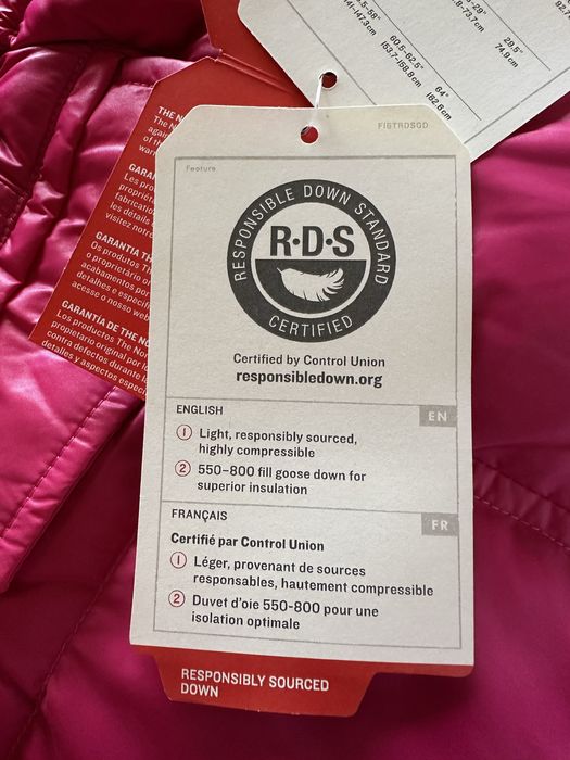 Яке NORTH FACE , пълнеж от гъши пух .