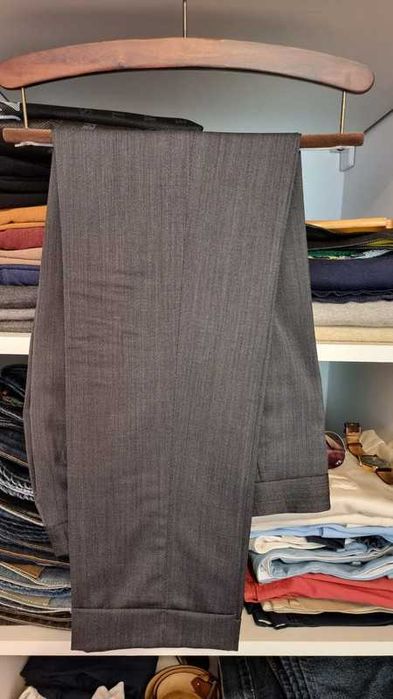 Pantaloni In Barbati Office Casual, Michael Coal, Italy, bej, mas. 46