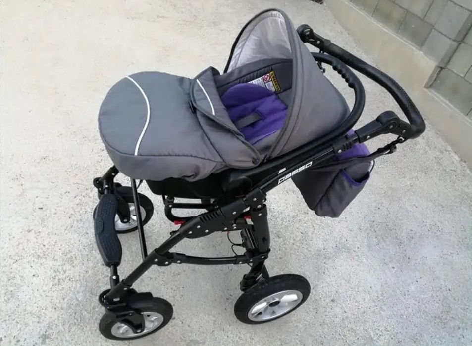 Полска бебешка количка с 3 коша