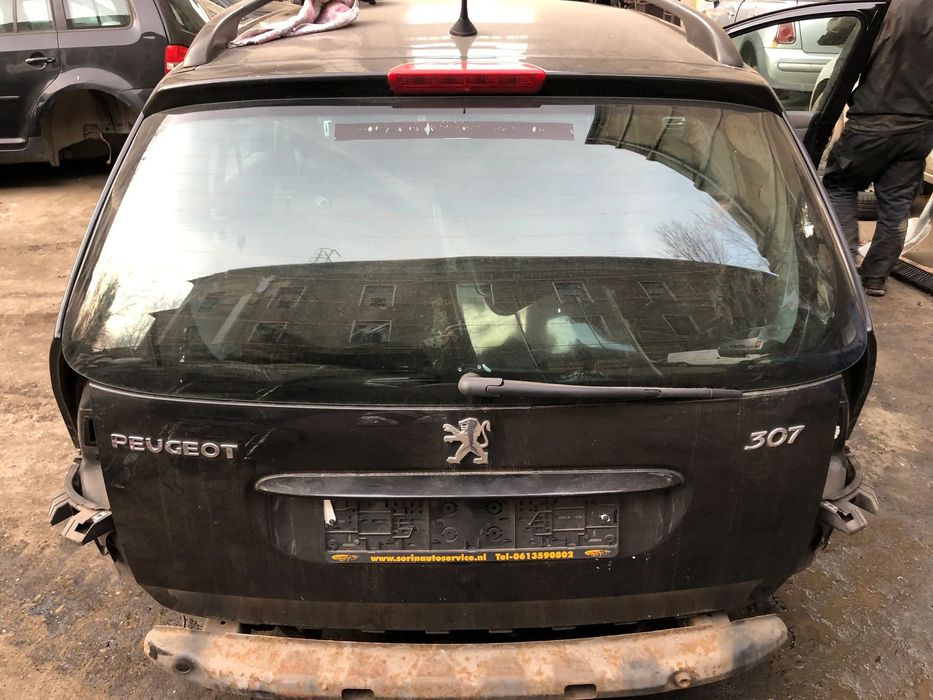 Haion spate Peuggeot 307 SW break negru 2004