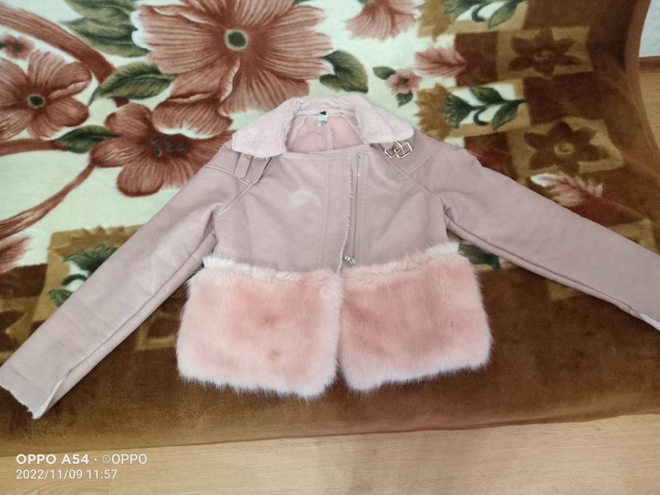 Дублёнка кожа  , размер s