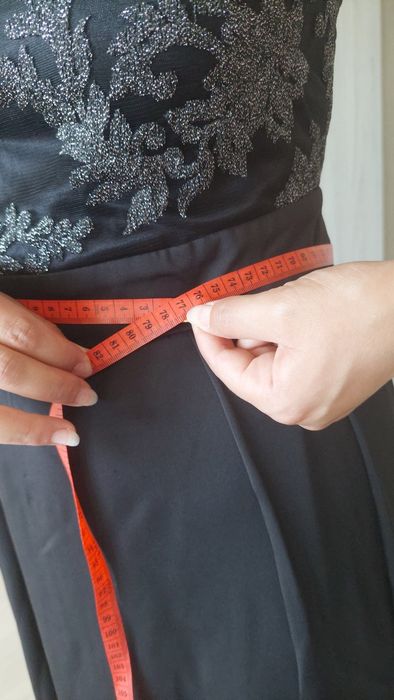 Тъмно синя официална рокля