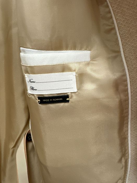 Palton damă crem - bej, mărimea S, Massimo Dutti