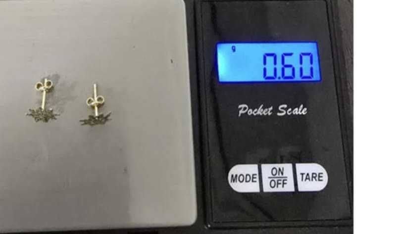 Cercei fulg de nea, aur 14k, noi