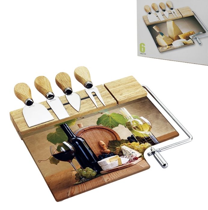 Комплект ножове за сирена с дъска + подарък комплект солници IKEA