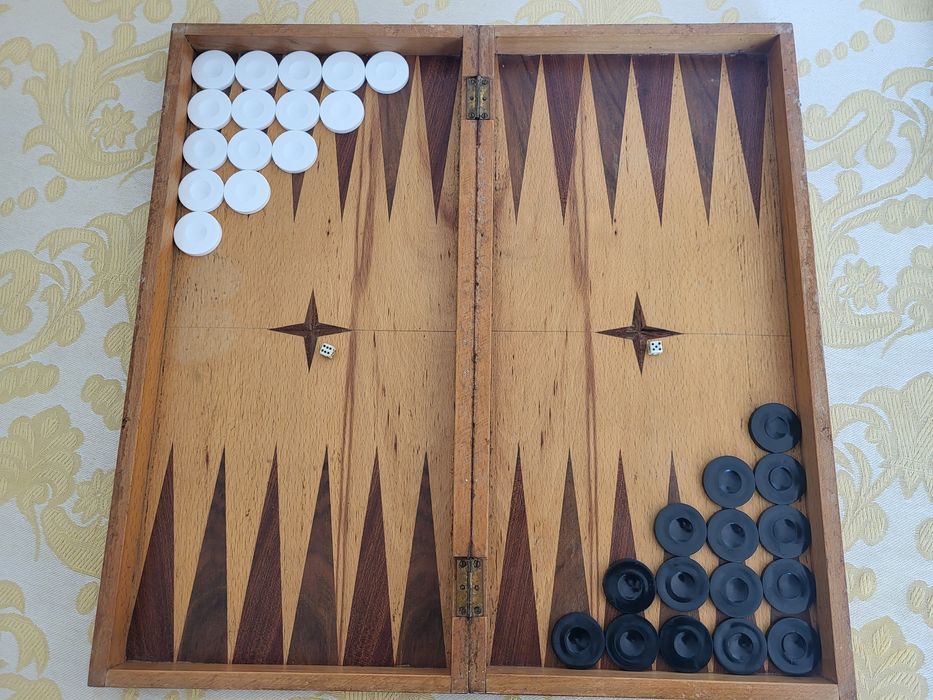 #5 Голям масивен дървен шах