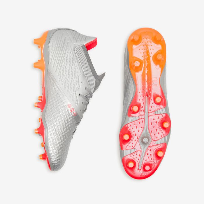 Ghete de fotbal unisex Viralto Iii Fg Gri - produs resigilat Decathlon