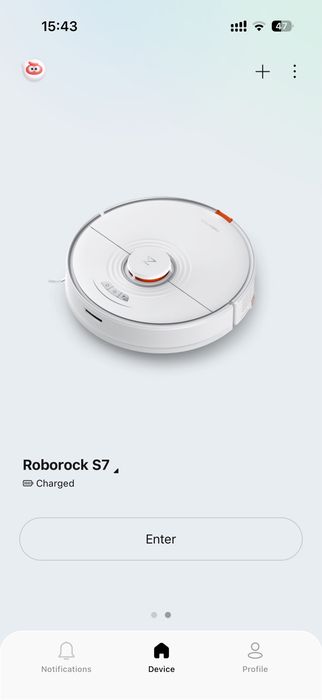 Робот прахосмукачка Roborock S7, WiFi, 68 W