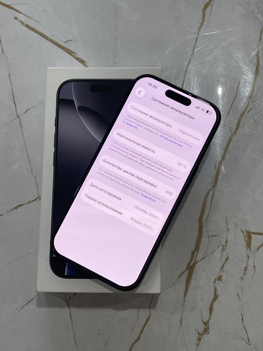 iPhone 16 PRO  Айфон 16 про  черный титан 90% акб