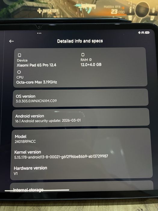 Xiaomi Pad 6S pro 12.4
