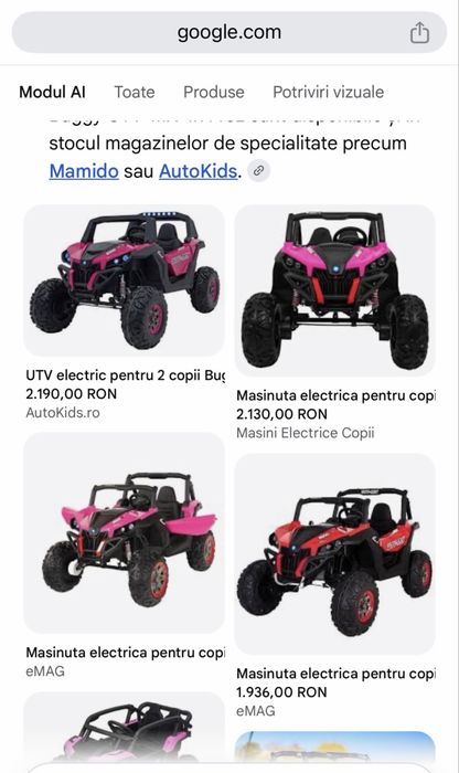 Masina Electrica Xtreme Jumper UTV-MX Pink cu scaun piele si roti Eva, slow start, unitate audio cu display mufa Mp3 si Usb,suspensii