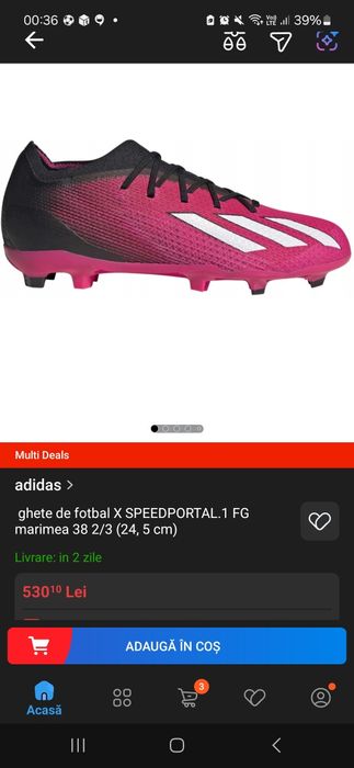 Ghete de fotbal adidas X