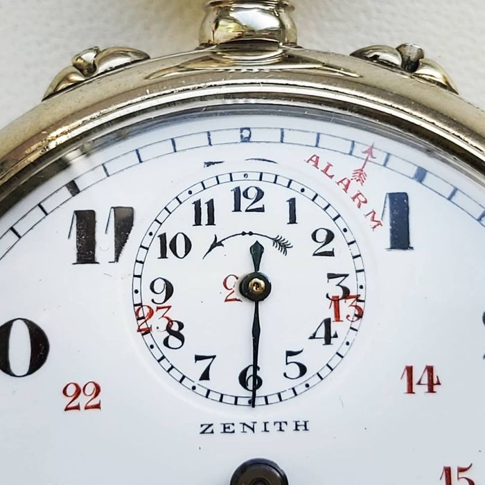 Ceas buzunar Zenith cu alarmă defect