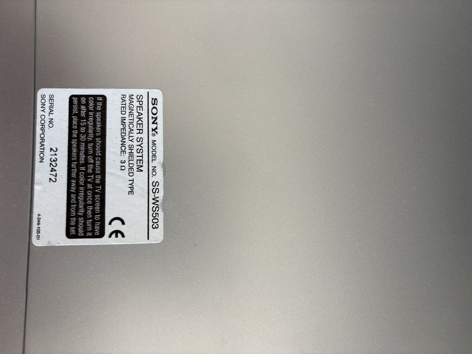 Speaker system SONY model SS-WS503