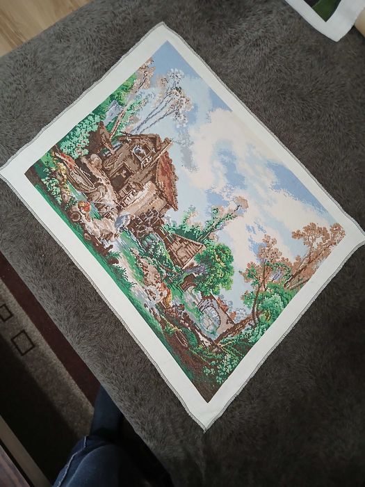 Гоблен ръчно ушит Воденицата на Буше