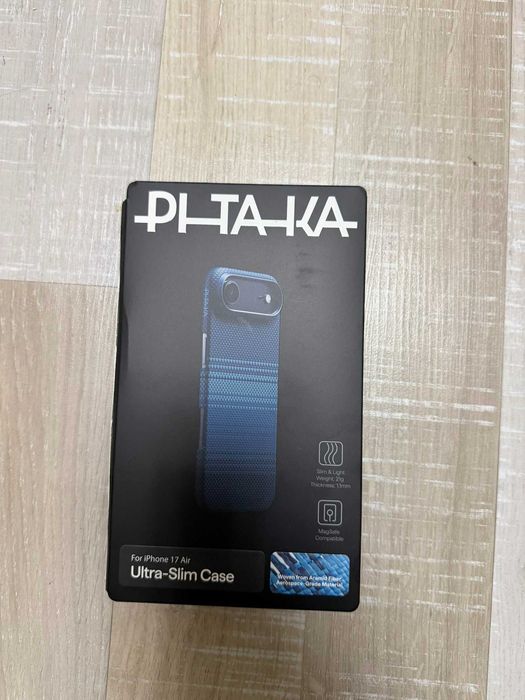 Калъф Pitaka iPhone 17 air Син Aramid