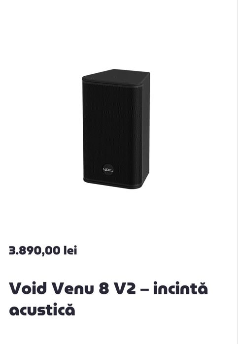 Boxă profesională Void Venu 8 V2 300W sunet de înaltă calitate nouă