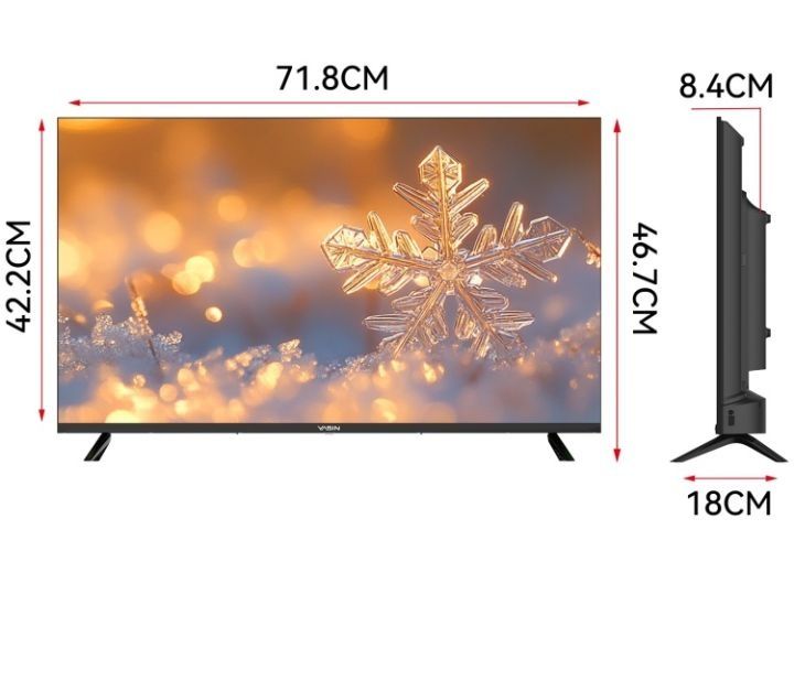 Смарт тв yasin 81 cm