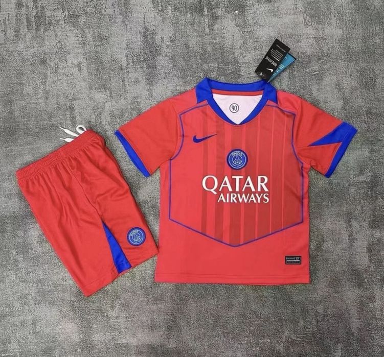 Echipament fotbal copii ( tricou + pantaloni ) , PSG
