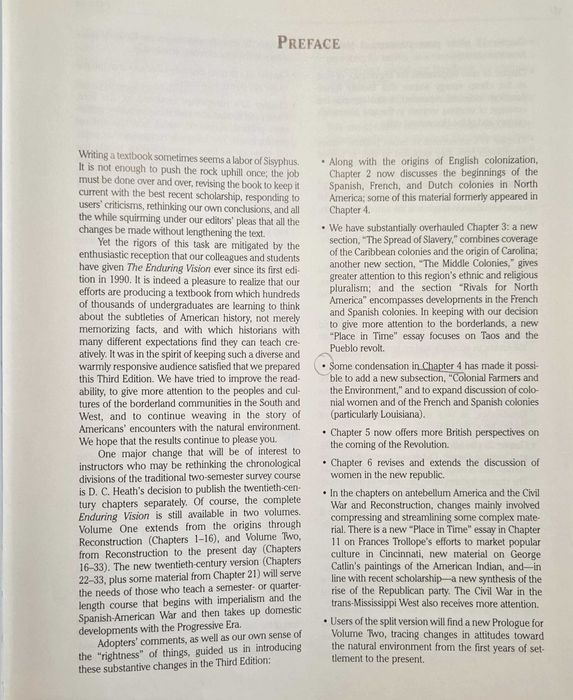 The Enduring Vision. A History of the American People