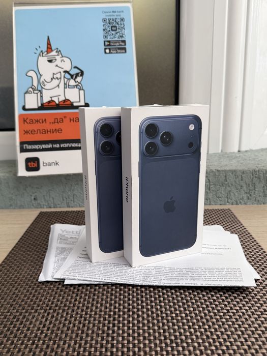 НОВ! 36М ГАР *ЛИЗИНГ* iPhone 17 Pro Max 256Gb Deep Blue