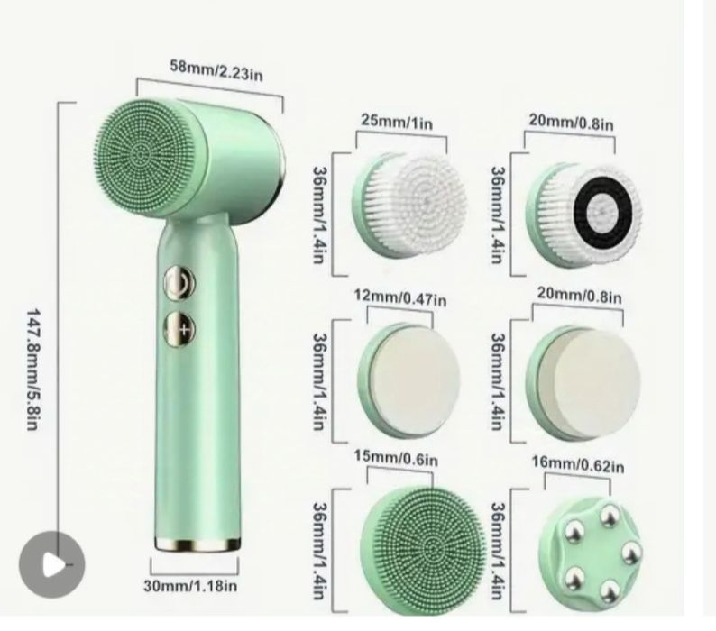 6-в-1 Електрически уред за Почистване на лице