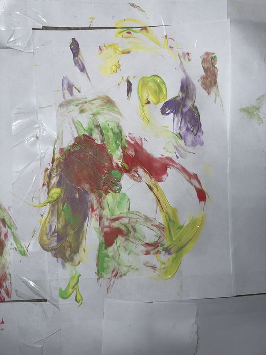 Картина художника возростом 40 лет в виде абстракного современогт стия