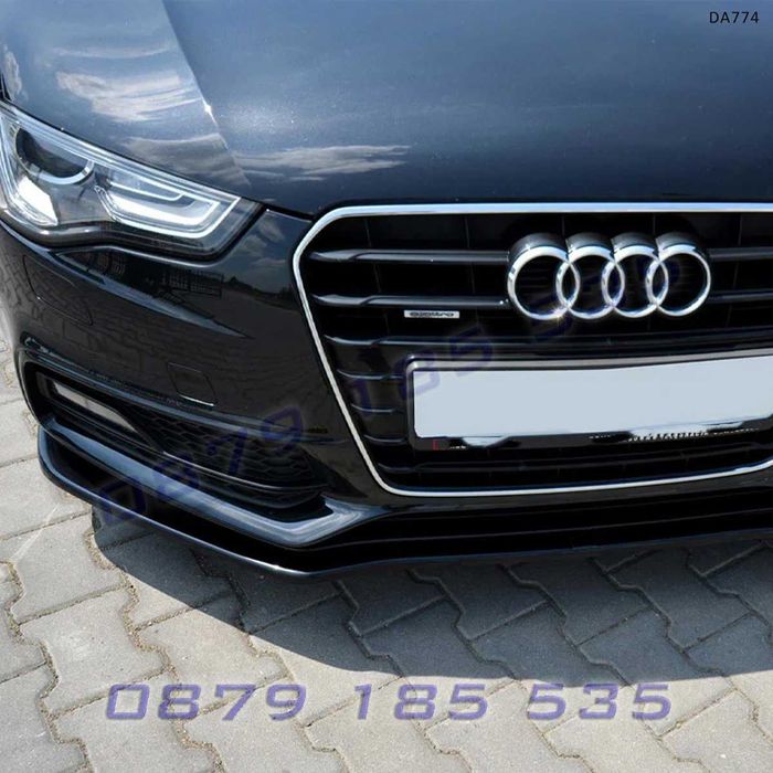 Тунинг лип спойлер предна броня Audi A5 8T S line ауди а5 lip spoiler