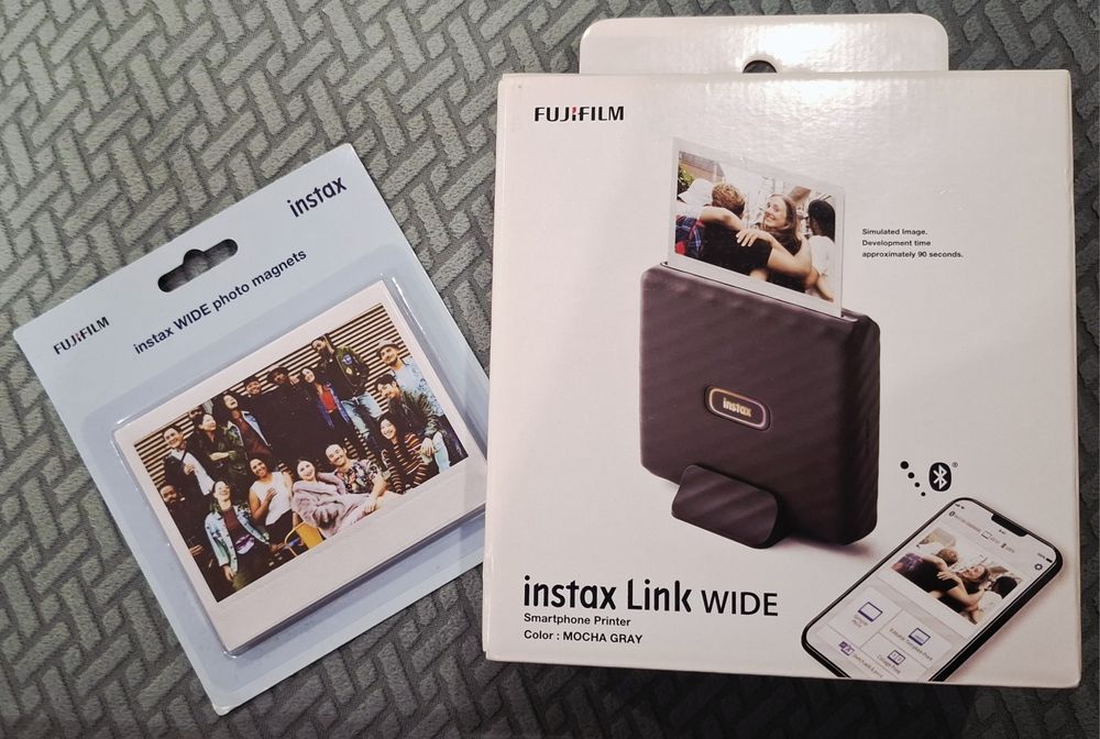 Мини принтер Fujifilm - Instax Link Wide, Mocha Gray
