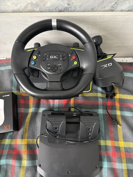 Игровой руль genius speed master x2, 1080градус