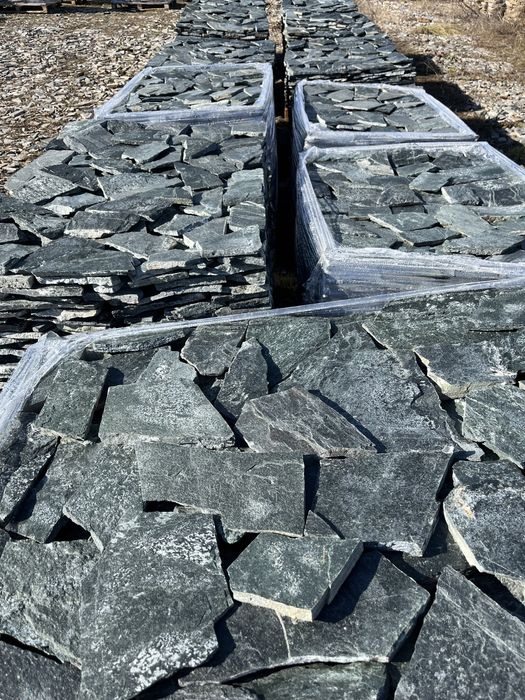 Син естествен камък гнайс за облицовка