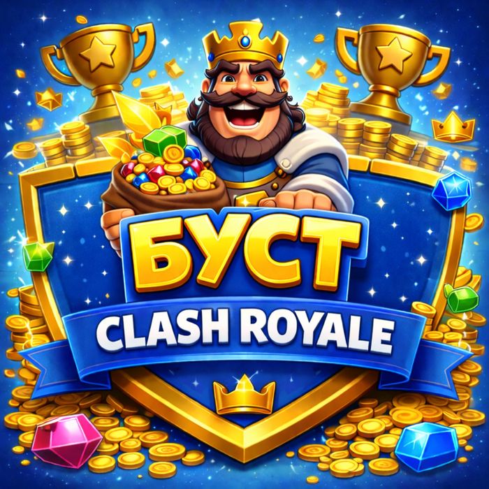 Буст кубков в игре клеш рояль