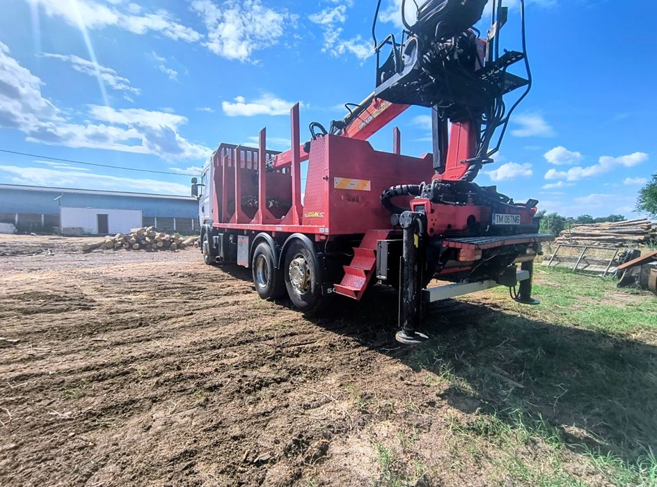 Scania 6x2  cu macara Epsilon Q170