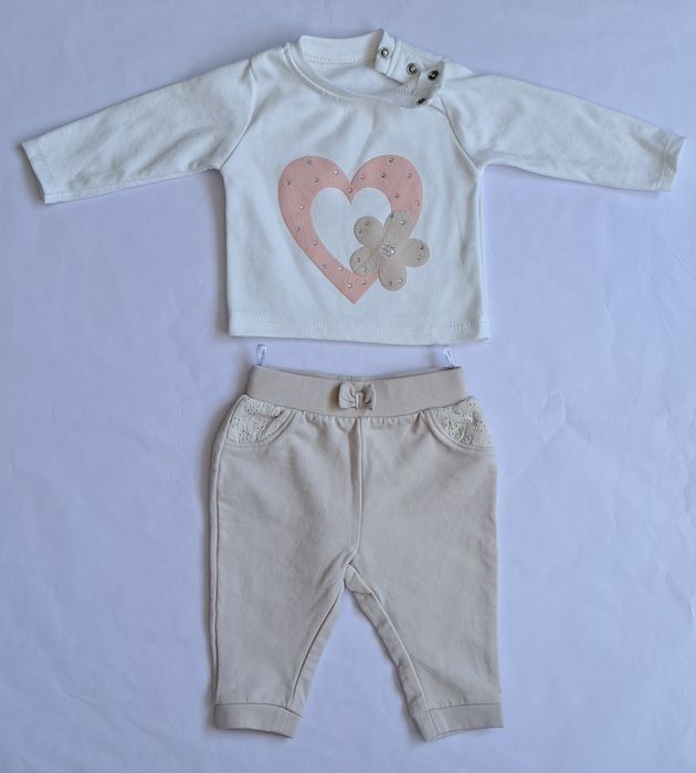 Pachet 2 costume noi bebe, mărime 68 cm, 3-6 luni