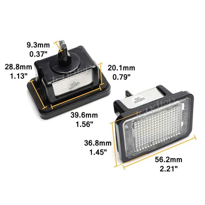 LED плафони заден регистрационен номер Mercedes GLK X204 07-15