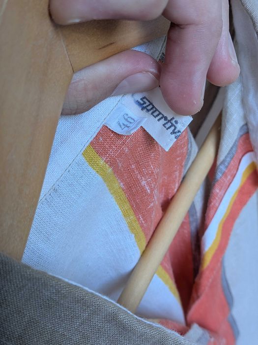 Cămașă de in cu mânecă scurtă 46 barbați
