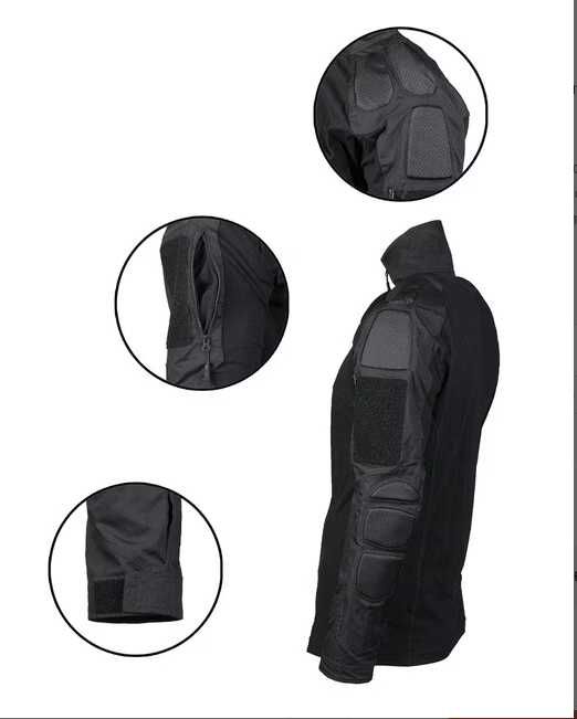 Bluza/tricou tactic cu mânecă lungă Mil-Tec  CHIMERA negru