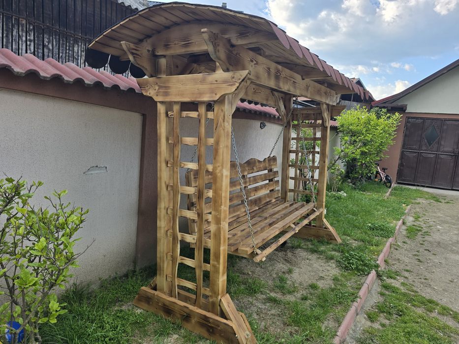 Pergola molid uscat cu acoperiș