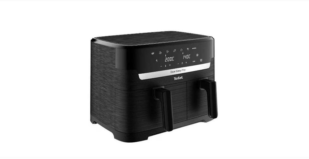Friteuza dubla cu aer cald Tefal Dual Easy Fry EY901N10, NOU,SIGILAT,G