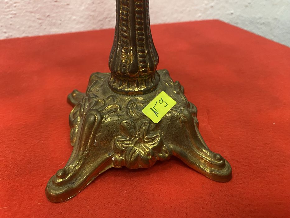 Стар бароков свещник от месинг