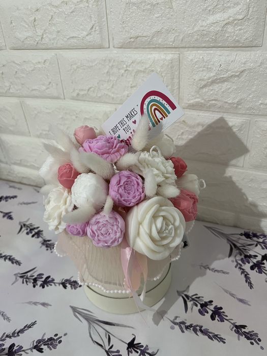 Букет из мыла ручной работы