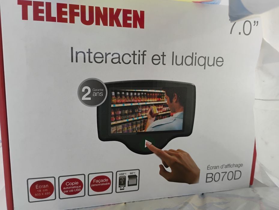 Ecran publicitar/mini display 7" Telefunken