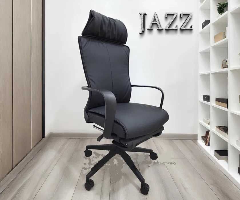 Кресло для офиса и дома -  Jazz (черный синий серый)