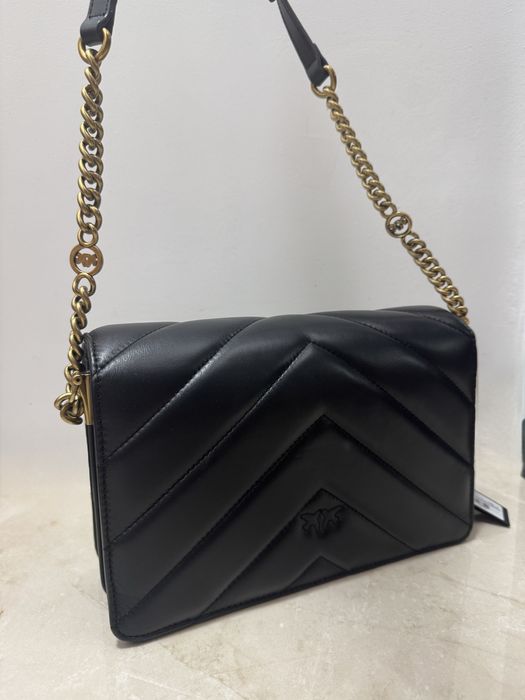 Черна чанта Pinko Love Big