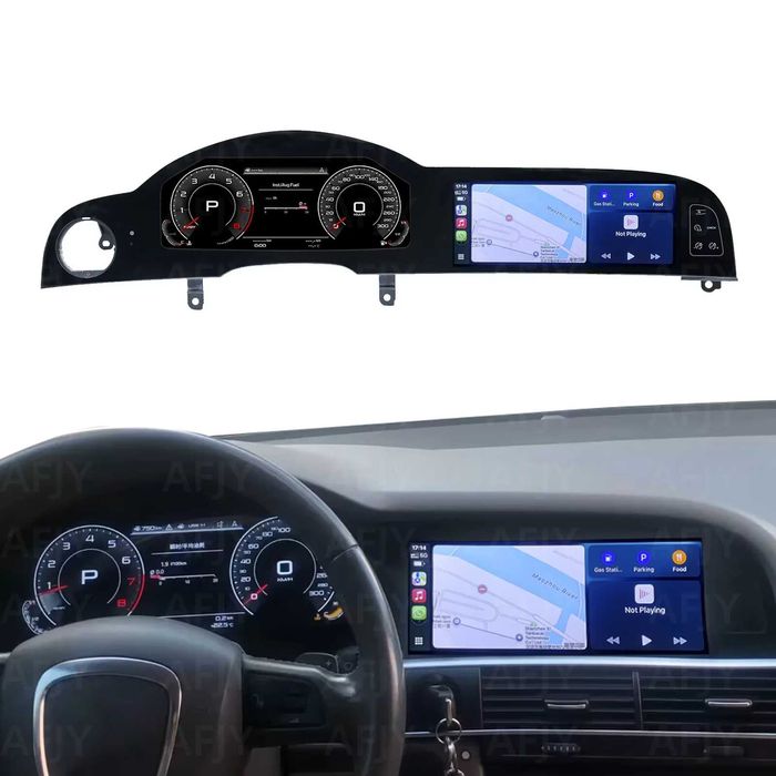 Navigatie auto Audi A6 C6 Dual Screen,ecran+cokpit digitatal 8G+128GB