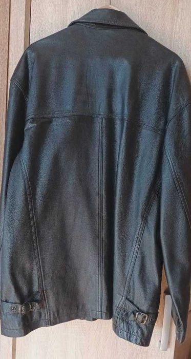 Geaca  barbatesca de piele facuta la comanda marime xxl 52-54