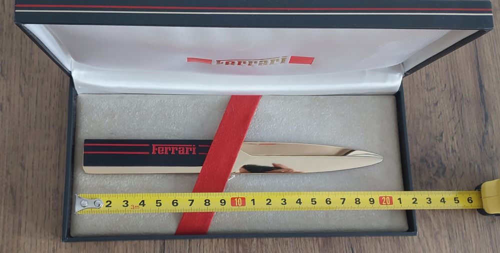 Рядък колекционерски нож за писма Ferrari Formula by Cartier (1980s) – Пълен комплект