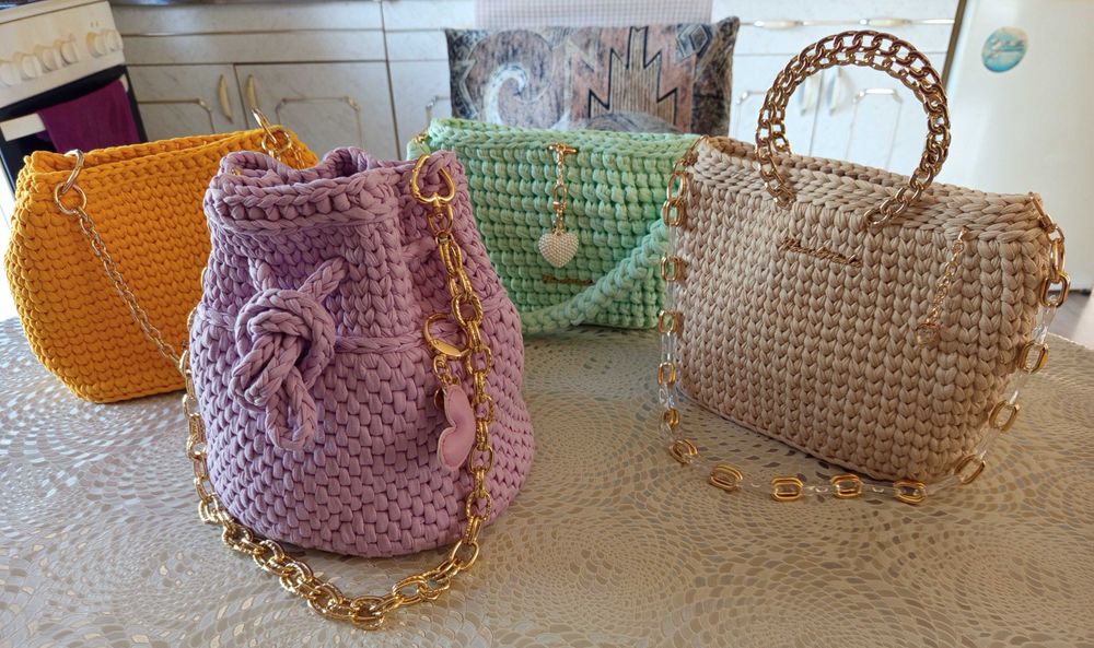 Чанти за дами с вкус-домашно плетиво